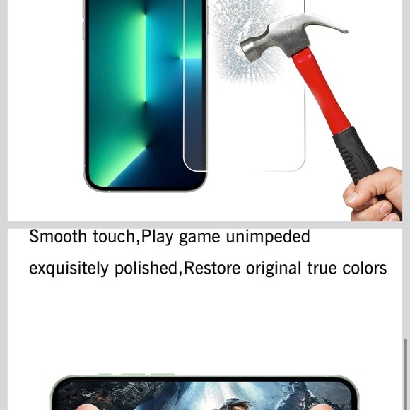 Ailun Tempered Glass Screen Protector with Lens Covers - Picture 4 of 6